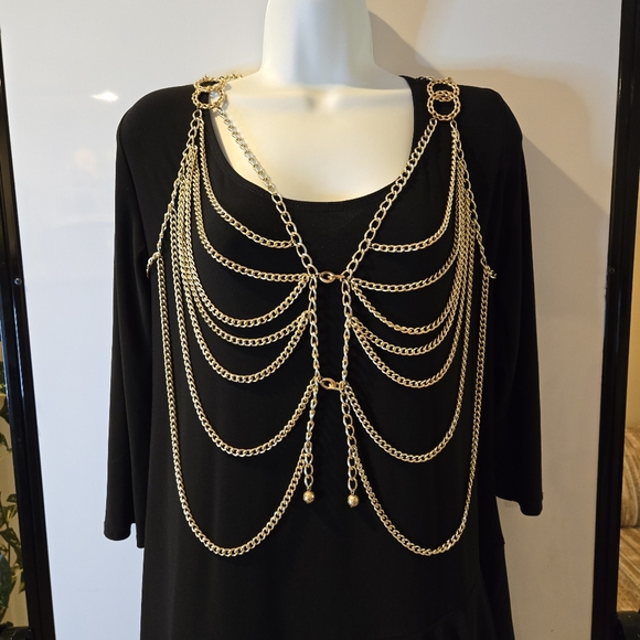 Vintage Goldtone Chain Vest, 70s, Size Small - Picture 10 of 16